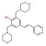 Phenol, 2,6-bis(4-morpholinylmethyl)-4-[(1E)-2-(4-pyridinyl)ethenyl]-