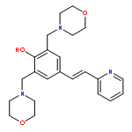 Phenol, 2,6-bis(4-morpholinylmethyl)-4-[(1E)-2-(2-pyridinyl)ethenyl]-