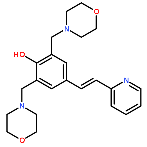 Phenol, 2,6-bis(4-morpholinylmethyl)-4-[(1E)-2-(2-pyridinyl)ethenyl]-