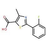 2-(2-fluorophenyl)-4-methyl-1,3-thiazole-5-carboxylic Acid