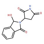 2,5-Pyrrolidinedione, 3-(1,3-dihydro-1-hydroxy-3-oxo-2H-isoindol-2-yl)-