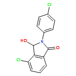 1H-ISOINDOL-1-ONE, 4-CHLORO-2-(4-CHLOROPHENYL)-2,3-DIHYDRO-3-HYDROXY-