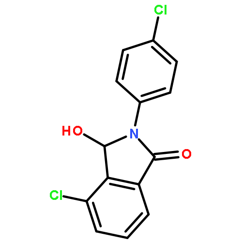 1H-ISOINDOL-1-ONE, 4-CHLORO-2-(4-CHLOROPHENYL)-2,3-DIHYDRO-3-HYDROXY-