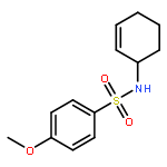 BENZENESULFONAMIDE, N-2-CYCLOHEXEN-1-YL-4-METHOXY-