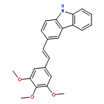 9H-CARBAZOLE, 3-[2-(3,4,5-TRIMETHOXYPHENYL)ETHENYL]-