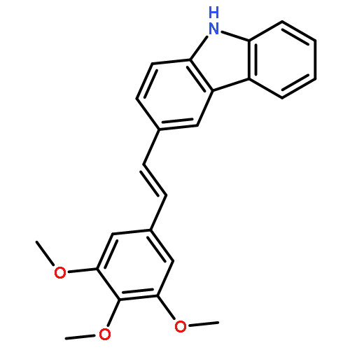 9H-CARBAZOLE, 3-[2-(3,4,5-TRIMETHOXYPHENYL)ETHENYL]-