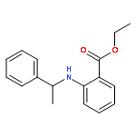 Benzoic acid, 2-[(1-phenylethyl)amino]-, ethyl ester