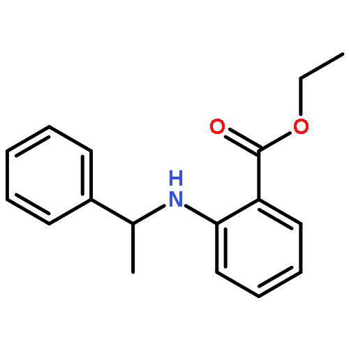 Benzoic acid, 2-[(1-phenylethyl)amino]-, ethyl ester