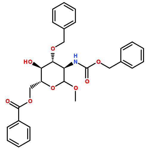 D-GLUCOPYRANOSIDE, METHYL 2-DEOXY-2-[[(PHENYLMETHOXY)CARBONYL]AMINO]-3-O-(PHENYLMETHYL)-, 6-BENZOATE