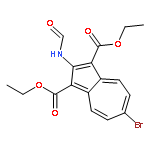 1,3-Azulenedicarboxylic acid, 6-bromo-2-(formylamino)-, diethyl ester