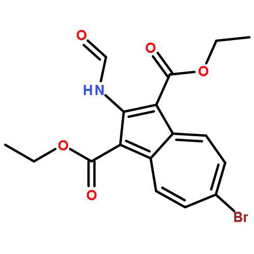 1,3-Azulenedicarboxylic acid, 6-bromo-2-(formylamino)-, diethyl ester