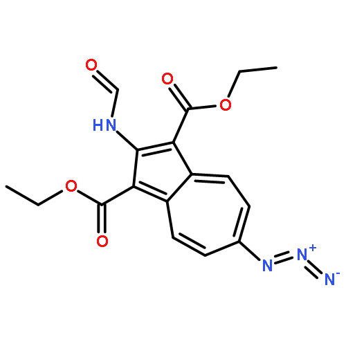 1,3-AZULENEDICARBOXYLIC ACID, 6-AZIDO-2-(FORMYLAMINO)-, DIETHYL ESTER