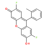 3H-Xanthen-3-one, 2,7-difluoro-6-hydroxy-9-(2-methylphenyl)-