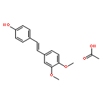 Phenol, 4-[(1E)-2-(3,4-dimethoxyphenyl)ethenyl]-, acetate