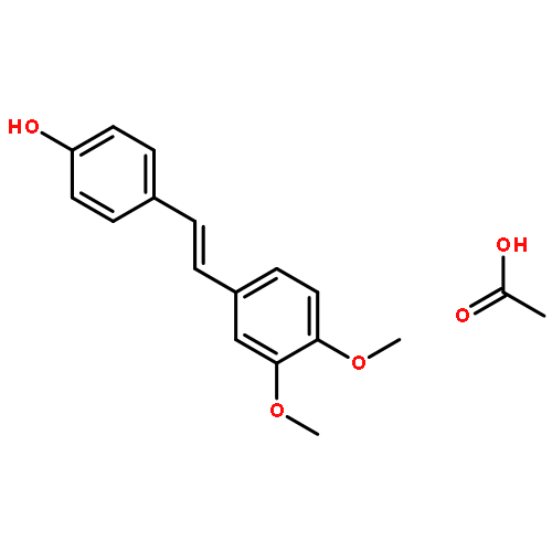 Phenol, 4-[(1E)-2-(3,4-dimethoxyphenyl)ethenyl]-, acetate