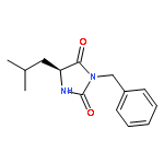 2,4-IMIDAZOLIDINEDIONE, 5-(2-METHYLPROPYL)-3-(PHENYLMETHYL)-, (5S)-