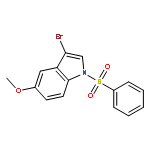 1H-INDOLE, 3-BROMO-5-METHOXY-1-(PHENYLSULFONYL)-