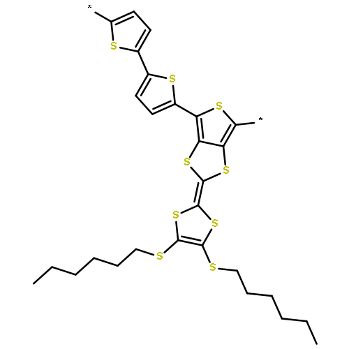 POLY[[2-[4,5-BIS(HEXYLTHIO)-1,3-DITHIOL-2-YLIDENE]THIENO[3,4-D]-1,3-DITHIOLE-4,6-DIYL][2,2'-BITHIOPHENE]-5,5'-DIYL]