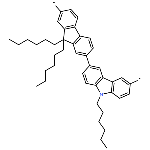 Poly[(9-hexyl-9H-carbazole-3,6-diyl)(9,9-dihexyl-9H-fluorene-2,7-diyl)]