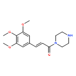 1-(Piperazin-1-yl)-3-(3,4,5-trimethoxyphenyl)prop-2-en-1-one