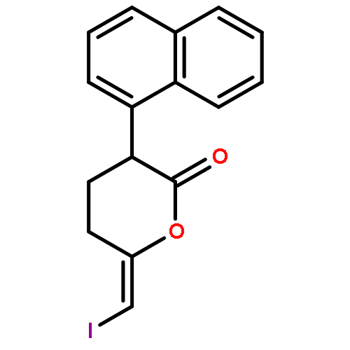 2H-PYRAN-2-ONE, TETRAHYDRO-6-(IODOMETHYLENE)-3-(1-NAPHTHALENYL)-, (E)-