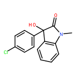 2H-INDOL-2-ONE, 3-(4-CHLOROPHENYL)-1,3-DIHYDRO-3-HYDROXY-1-METHYL-