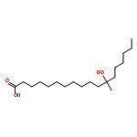 Octadecanoic acid, 12-hydroxy-12-methyl-