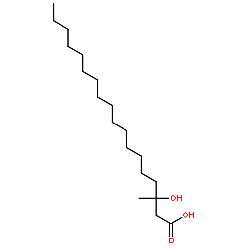 Octadecanoic acid, 3-hydroxy-3-methyl-