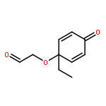 ACETALDEHYDE, 2-[(1-ETHYL-4-OXO-2,5-CYCLOHEXADIEN-1-YL)OXY]-