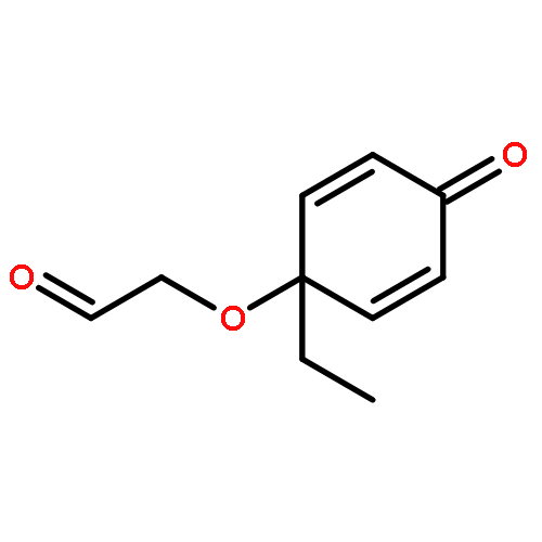 ACETALDEHYDE, 2-[(1-ETHYL-4-OXO-2,5-CYCLOHEXADIEN-1-YL)OXY]-