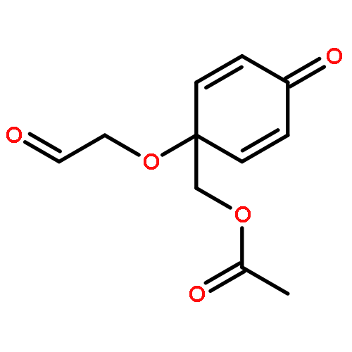 ACETALDEHYDE, 2-[[1-[(ACETYLOXY)METHYL]-4-OXO-2,5-CYCLOHEXADIEN-1-YL]OXY]-