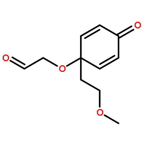 ACETALDEHYDE, 2-[[1-(2-METHOXYETHYL)-4-OXO-2,5-CYCLOHEXADIEN-1-YL]OXY]-