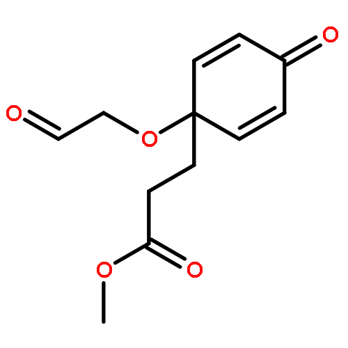 2,5-CYCLOHEXADIENE-1-PROPANOIC ACID, 4-OXO-1-(2-OXOETHOXY)-, METHYL ESTER