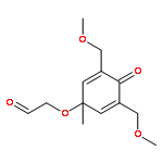 ACETALDEHYDE, 2-[[3,5-BIS(METHOXYMETHYL)-1-METHYL-4-OXO-2,5-CYCLOHEXADIEN-1-YL]OXY]-