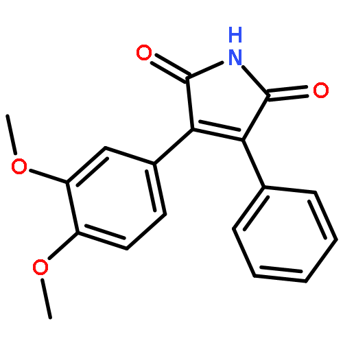 1H-Pyrrole-2,5-dione, 3-(3,4-dimethoxyphenyl)-4-phenyl-