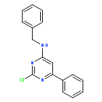 4-Pyrimidinamine, 2-chloro-6-phenyl-N-(phenylmethyl)-