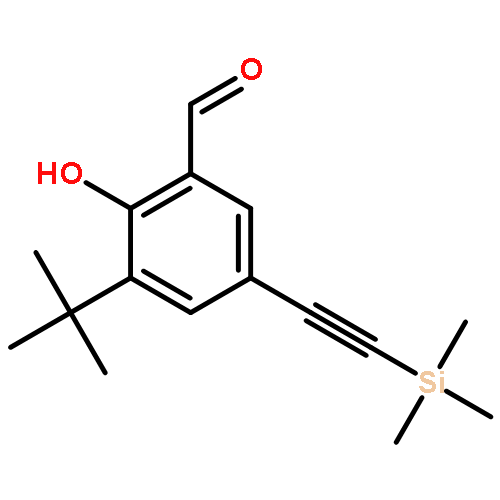 BENZALDEHYDE, 3-(1,1-DIMETHYLETHYL)-2-HYDROXY-5-[(TRIMETHYLSILYL)ETHYNYL]-