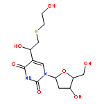 Uridine, 2'-deoxy-5-[1-hydroxy-2-[(2-hydroxyethyl)thio]ethyl]-, (S)-