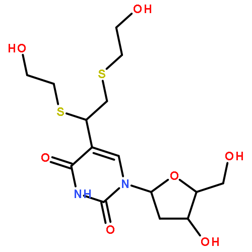 Uridine, 5-[1,2-bis[(2-hydroxyethyl)thio]ethyl]-2'-deoxy-