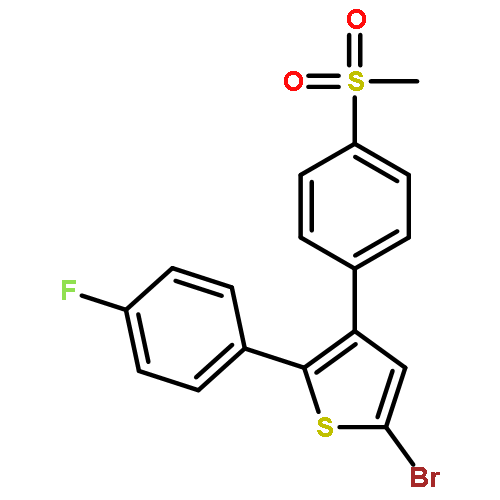 Thiophene,5-bromo-2-(4-fluorophenyl)-3-[4-(methylsulfonyl)phenyl]-