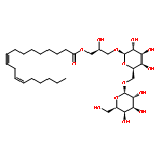 b-D-Galactopyranoside,(2S)-2-hydroxy-3-[[(9Z,12Z)-1-oxo-9,12-octadecadien-1-yl]oxy]propyl 6-O-a-D-galactopyranosyl-