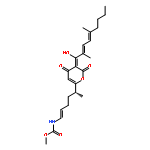 Carbamic acid,N-[(1E,5R)-5-[3-[(2E,4E)-2,5-dimethyl-1-oxo-2,4-nonadien-1-yl]-4-hydroxy-2-oxo-2H-pyran-6-yl]-1-hexen-1-yl]-,methyl ester