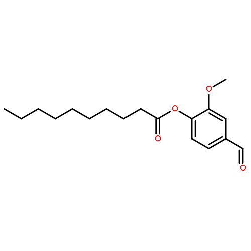 Decanoic acid, 4-formyl-2-methoxyphenyl ester