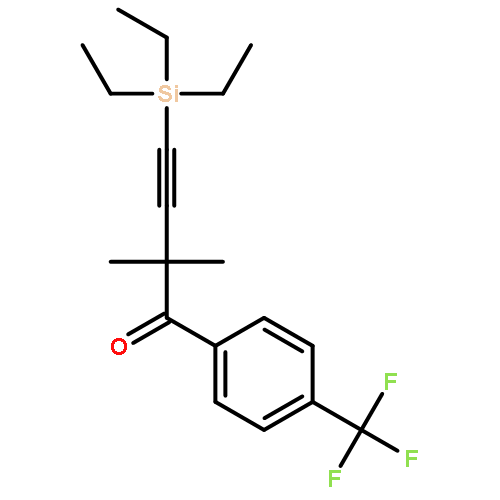 3-BUTYN-1-ONE, 2,2-DIMETHYL-4-(TRIETHYLSILYL)-1-[4-(TRIFLUOROMETHYL)PHENYL]-