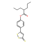 Pentanoic acid, 2-propyl-, 4-(3-thioxo-3H-1,2-dithiol-5-yl)phenyl ester