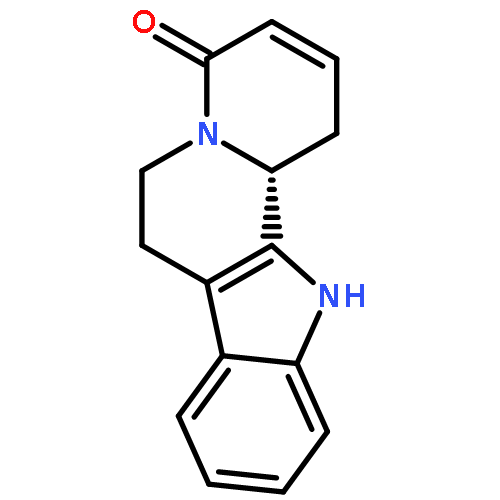 Indolo[2,3-a]quinolizin-4(1H)-one, 6,7,12,12b-tetrahydro-, (12bR)-