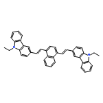 9H-CARBAZOLE, 3,3'-(1,4-NAPHTHALENEDIYLDI-2,1-ETHENEDIYL)BIS[9-ETHYL-