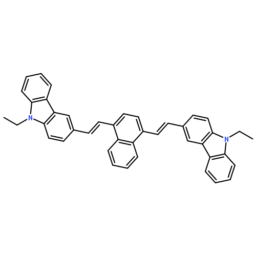 9H-CARBAZOLE, 3,3'-(1,4-NAPHTHALENEDIYLDI-2,1-ETHENEDIYL)BIS[9-ETHYL-