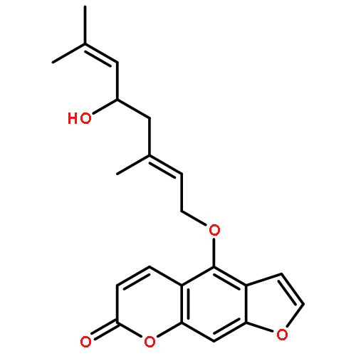 (E)-4-((5-Hydroxy-3,7-dimethylocta-2,6-dien-1-yl)oxy)-7H-furo[3,2-g]chromen-7-one