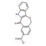 6H-[2]Benzoxepino[4,3-b]indol-11(12H)-one, 9-nitro-